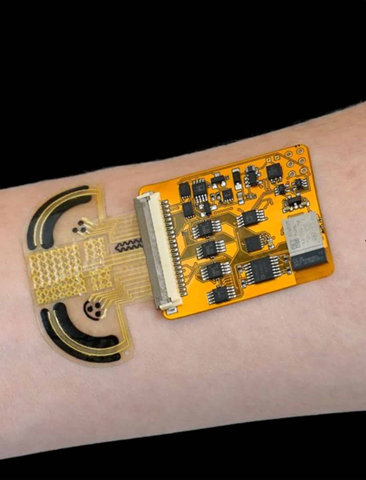 Electronic skin for monitoring stress responses