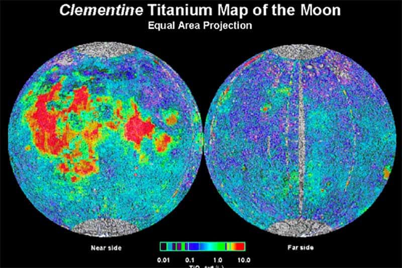 Titanium abundances of the Moon’s surface