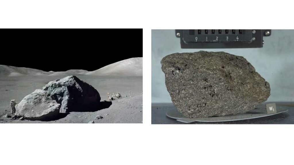 huge lunar boulder