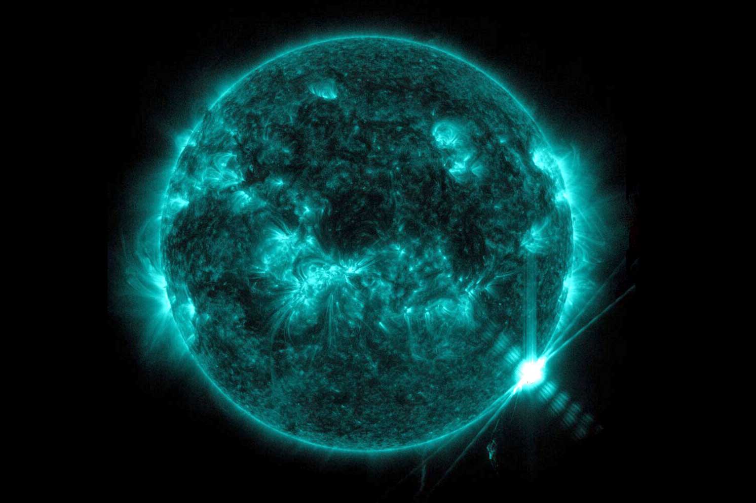 image of a solar flare