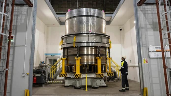 Completion of the first full sized Small Modular Reactor (SMR) nuclear vessel demonstrator assembly.