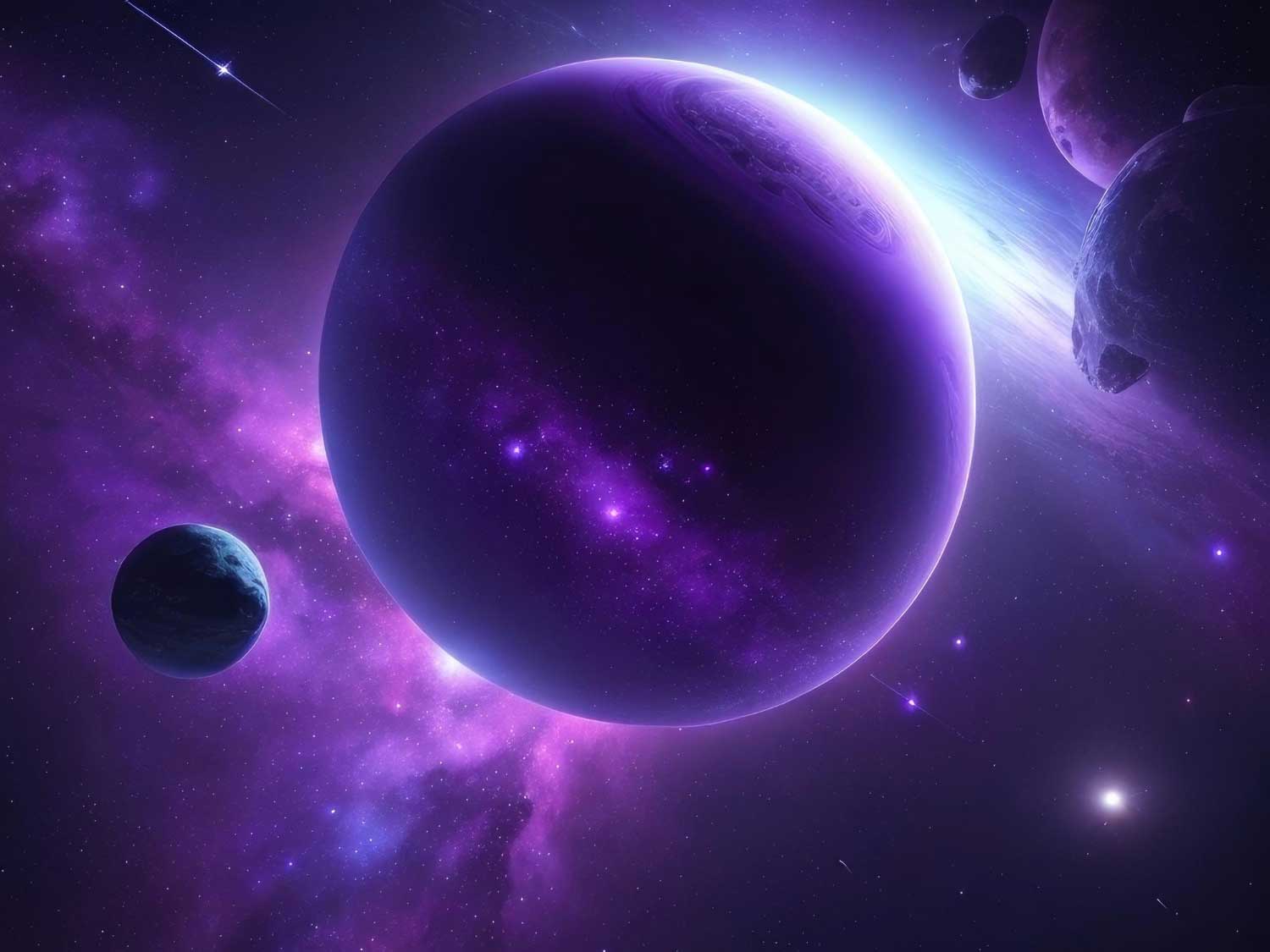 Purple space background You might also like