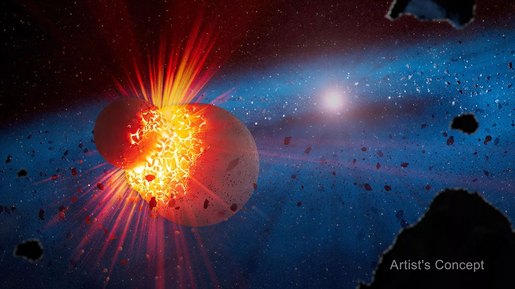 Webb Finds Evidence of Violent Planet Collisions